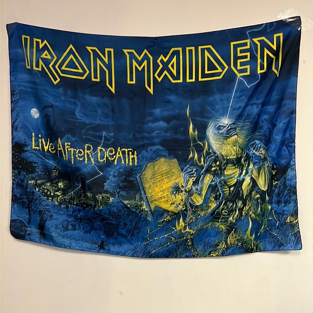 Iron Maiden 2005 Live After Death Official Scarf/ Flag